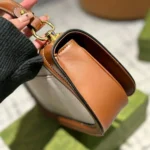 Gucci Blondie Mini Shoulder Bag Natural And Tan - Image 3