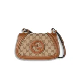Gucci Blondie Mini Shoulder Bag Beige And Brown