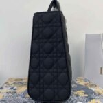 Dior Large Lady Dior Handbag Matte Black - Image 2