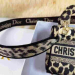 Luxury Dior Lady D-Lite Bag Beige Multicolor - Image 3