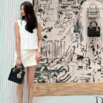 Dior Medium Lady Dior Cannage Bag Black - Image 3