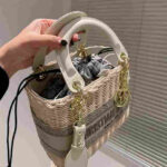 Dior Medium Lady Dior Bag Latte Wicker - Image 4