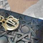 Dior Medium Lady Dior Cannage Bag Black - Image 5