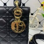 Small Lady Dior Handbag in Black - Image 2