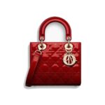 Dior Small Lady Dior Bag in Shiny Cherry Red