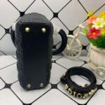 Small Lady Dior Handbag in Black - Image 3