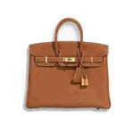 Hermes Birkin Gold Brown Designer Tote Bag