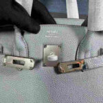Hermes Birkin Epsom Blue Silver Hardware - Image 3