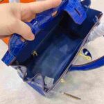 Hermes Birkin Crocodile Dark Blue Gold Hardware - Image 3