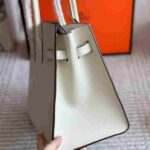 Hermès Birkin Gris Perle Tote with Gold Hardware - Image 6