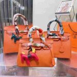 Hermès Birkin Orange Poppy Togo Gold Hardware - Image 2