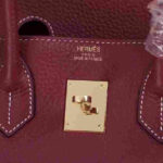 Hermes Birkin Rouge H Togo Gold Hardware - Image 4