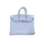 Hermes Birkin Blue Togo Leather Top Handle Handbag
