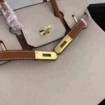 Hermes Birkin Togo Leather Beige Brown Top Handle Bag - Image 4