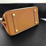 Hermes Birkin Togo Leather Beige Brown Top Handle Bag - Image 5