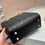 Dior Medium Lady Dior Cannage Bag Black - Image 6