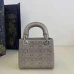 Mini Lady Dior Bag in Grey Strass Satin - Image 4