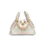Chanel 25 Small Tweed Multicolor Gold Hardware Handbag