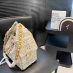 Chanel 25 Small Tweed Multicolor Gold Hardware Handbag - Image 5