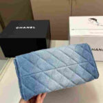 Chanel Small Hobo Washed Denim Blue Bag - Image 6