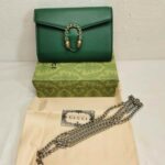 Gucci Dionysus Mini Chain Shoulder Green Leather Bag - Image 4