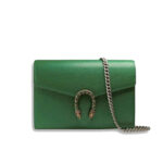 Gucci Dionysus Mini Chain Shoulder Green Leather Bag