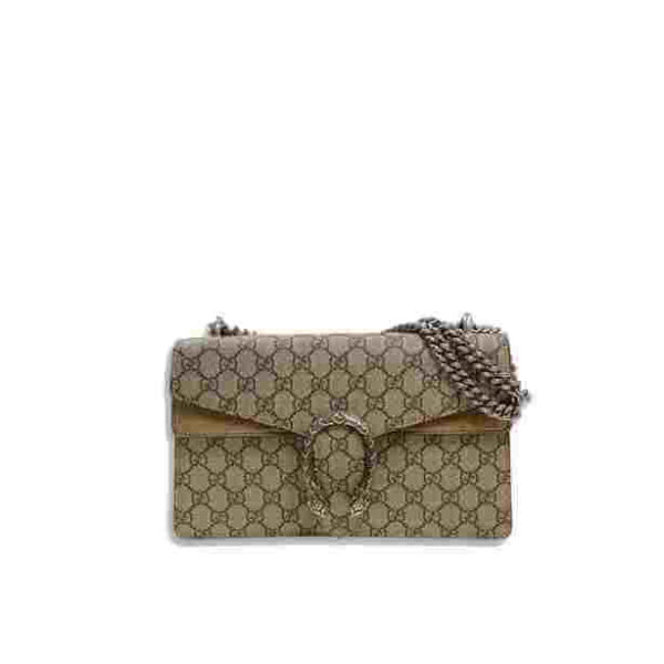 Gucci Dionysus Mini GG Supreme Shoulder Beige Bag
