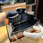 Hermes Birkin Toile H Black Palladium Hardware bag - Image 6