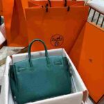 Hermes Birkin Malachite Togo Gold Hardware Bag - Image 2