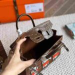 Hermès Sac Faubourg Matte Alligator Brown Handbag - Image 2