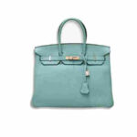 Hermès Birkin Paon Blue Epsom Leather Top Handle Bag