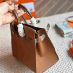 Hermès Sac Faubourg Matte Alligator Brown Handbag - Image 5