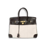 Hermes Birkin Toile H Black Palladium Hardware bag
