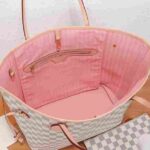 Louis Vuitton Neverfull GM Damier Azur Rose Ballerine Tote Bag - Image 3