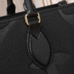 Louis Vuitton Onthego MM Monogram Empreinte Black Tote Bag - Image 4