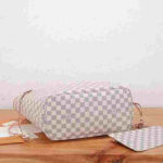 Louis Vuitton Neverfull GM Damier Azur Rose Ballerine Tote Bag - Image 5