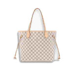 Louis Vuitton Neverfull GM Damier Azur Rose Ballerine Tote Bag