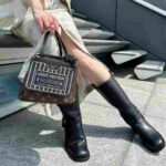 Louis Vuitton Neverfull Bandoulière Inside Out BB Black Reversible Crossbody Bag - Image 5