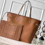 Louis Vuitton Neverfull MM Inside Out Reversible Tote Canvas Leather Bag