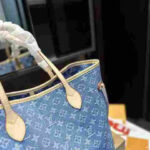 Louis Vuitton Neverfull MM Denim Monogram Blue bag - Image 3