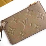 Louis Vuitton Neverfull MM Tourterelle Empreinte Leather Tote Bag - Image 6