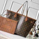 Louis Vuitton Neverfull MM Inside Out Reversible Tote Canvas Leather Bag - Image 2