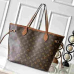 Louis Vuitton Neverfull MM Inside Out Reversible Tote Canvas Leather Bag - Image 5