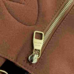 Louis Vuitton Neverfull MM Monogram Empreinte Cognac Brown Tote Bag - Image 4