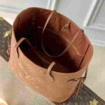 Louis Vuitton Neverfull MM Monogram Empreinte Cognac Brown Tote Bag - Image 7