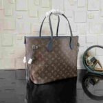 Louis Vuitton Neverfull MM Reversible Blue Grey Tote Bag - Image 7