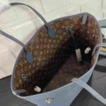 Louis Vuitton Neverfull MM Reversible Blue Grey Tote Bag - Image 9