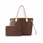 Louis Vuitton Neverfull MM Tote Monogram Canvas Cerise Red Interior Bag