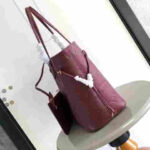 Louis Vuitton Neverfull MM Monogram Empreinte Grenat Tote Bag - Image 6