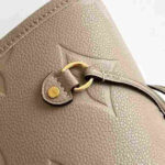 Louis Vuitton Neverfull MM Tourterelle Empreinte Leather Tote Bag - Image 3
